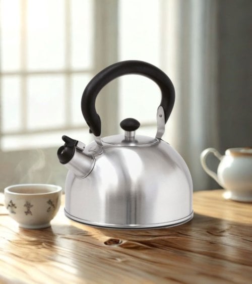 Cafetera Silbante Silver de Acero Inoxidable