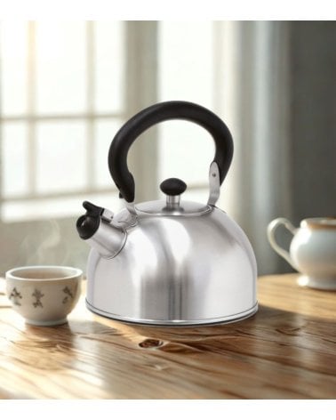 Cafetera Silbante Silver de Acero Inoxidable