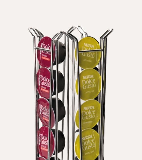 Porta Cápsulas para Cafetera Dolce Gusto de Acero Inoxidable