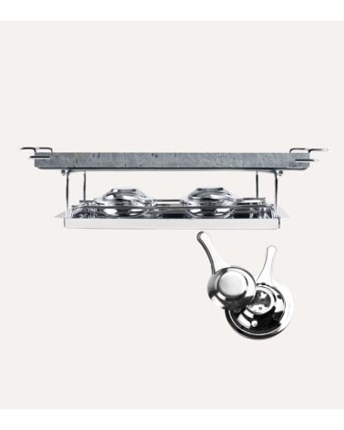 Plancha Grill de Piedra y Acero Inoxidable