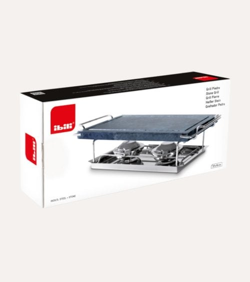 Plancha Grill de Piedra y Acero Inoxidable