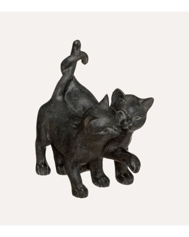 Figura de Gatitos Enamorados de Resina