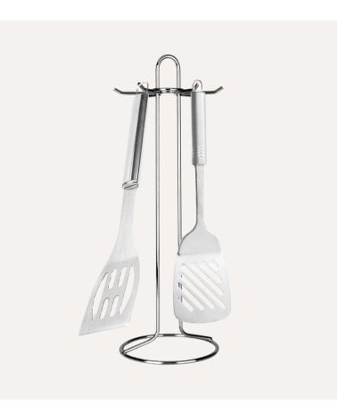 Soporte para Utensilios de Cocina de Acero Inoxidable