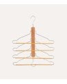 Percha con 4 Niveles para Pantalones de Madera