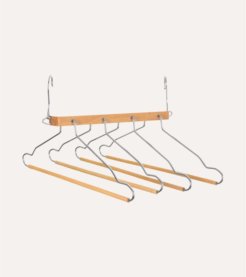 Percha con 4 Niveles para Pantalones de Madera
