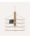 Percha con 4 Niveles para Pantalones de Madera