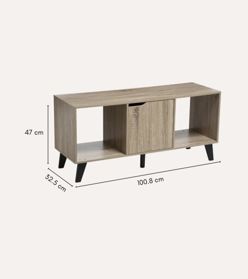 Mueble de TV Ceda de MDF y Acero