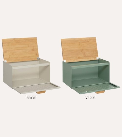 Panera Caja Sensia de Bambú y Metal