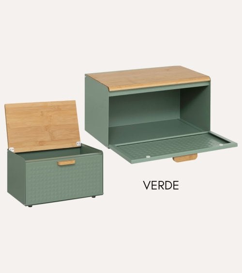 Panera Caja Sensia de Bambú y Metal
