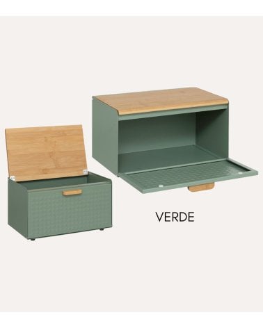 Panera Caja Sensia de Bambú y Metal