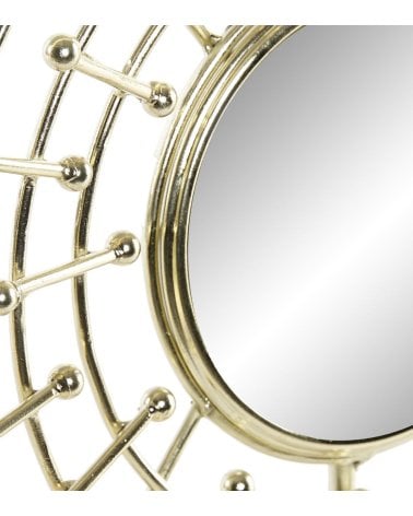 Espejo Ojo Pez de Metal con base de Mármol