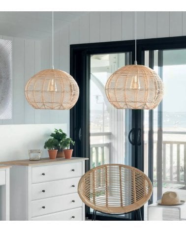 Lámpara Colgante Kita de Ratán