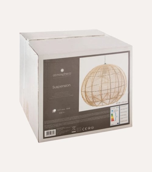 Lámpara Colgante Kita de Ratán