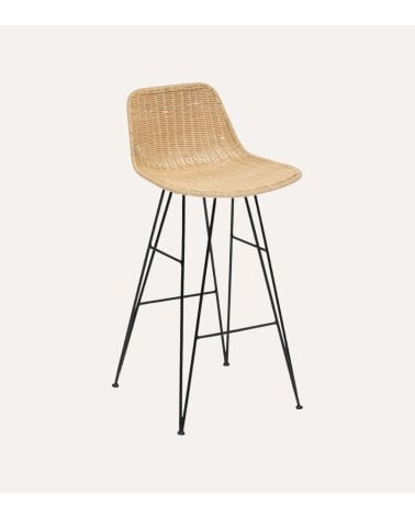 Silla de Bar Alta May de Ratán