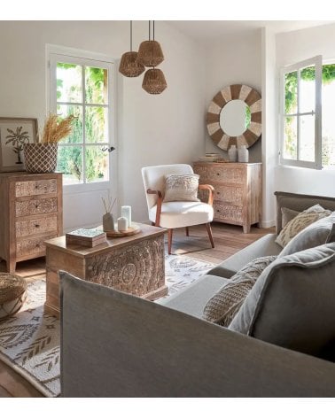 Sillón Borreguillo Chiara de Madera Contrachapada