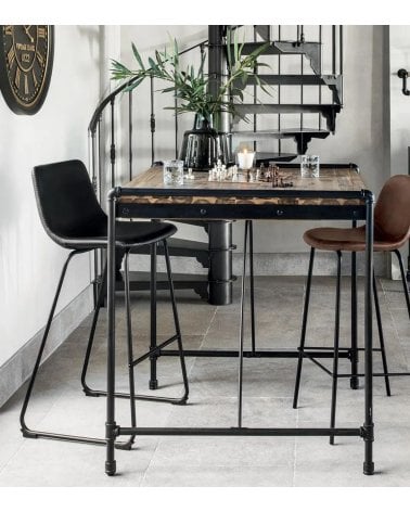 Silla de Bar Alta Lois de Metal