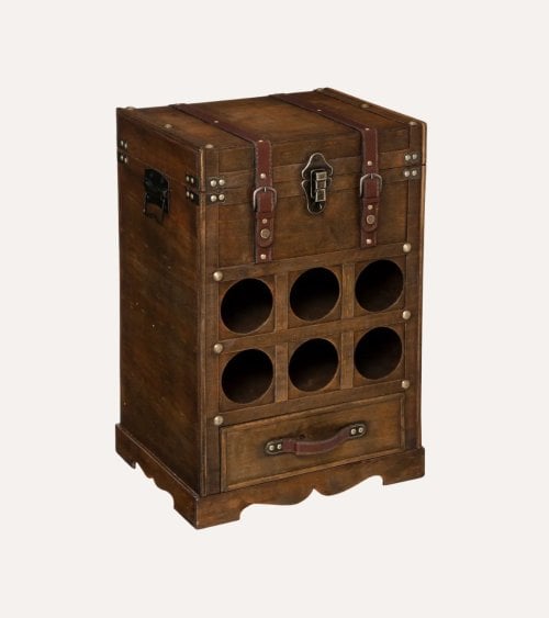 Botellero Bruce para 6 Botellas con Arcón