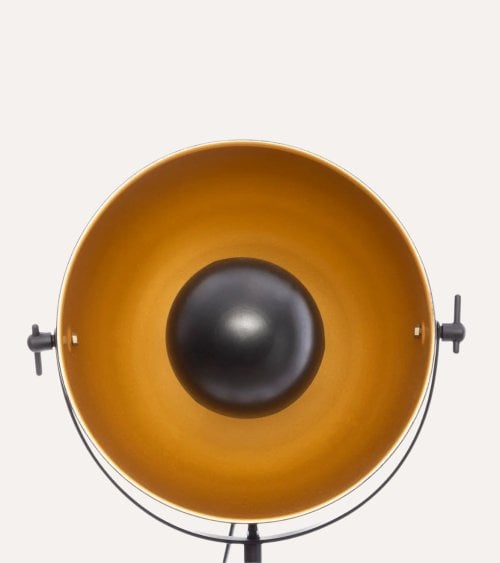 Lámpara de Pie Tripode Lahti de Madera y Metal