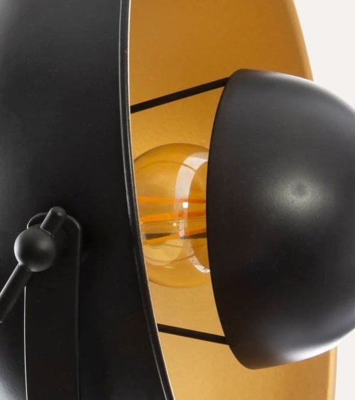 Lámpara de Pie Tripode Lahti de Madera y Metal