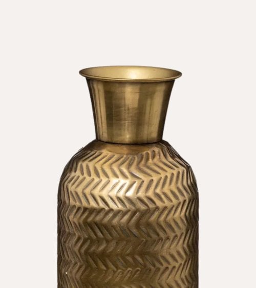 Jarrón Alto Golden de Metal