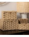 Caja Elio con Tapa de Tejido de Papel y Acero