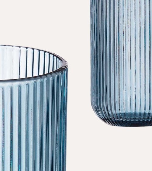 Set de 6 Vasos Agata de Cristal Tallado