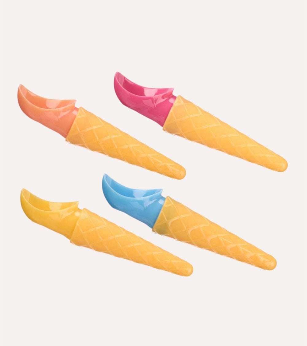 Cuchara Cono de Helado de Plástico