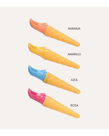 Cuchara Cono de Helado de Plástico