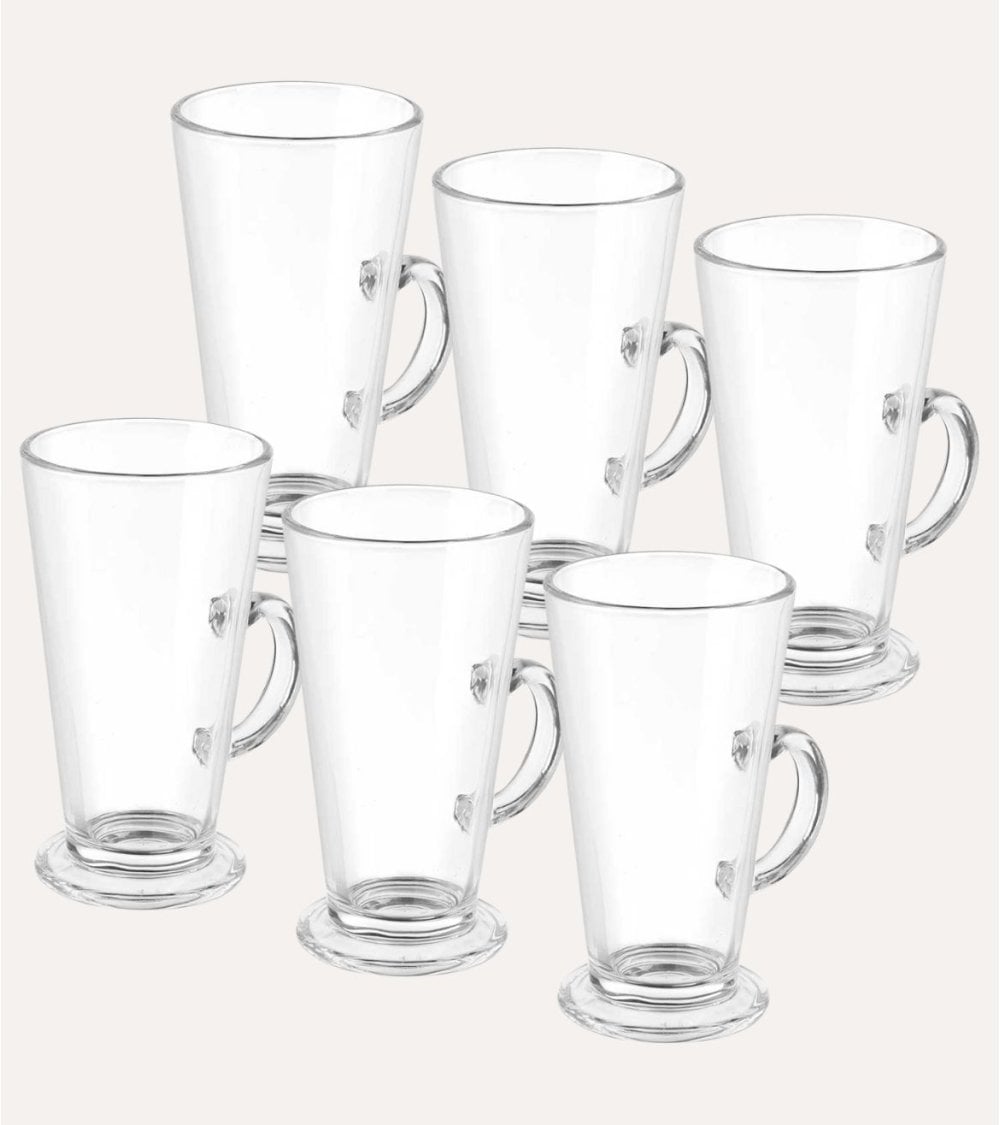 Set de 6 Copa para Café Latte de Vidrio