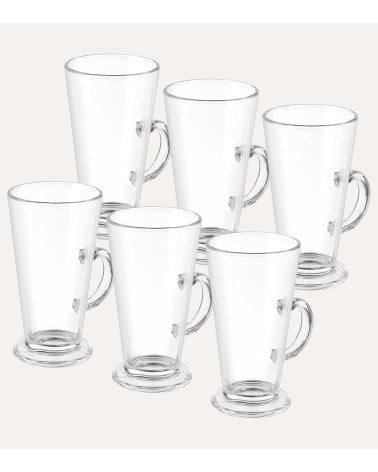 Set de 6 Copa para Café Latte de Vidrio