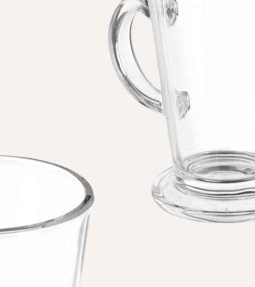 Set de 6 Copa para Café Latte de Vidrio