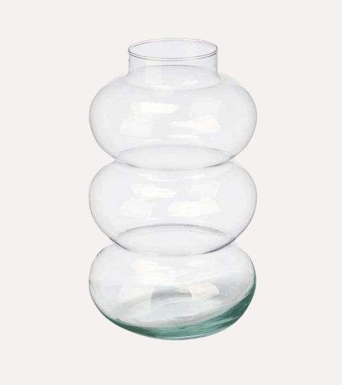 Jarrón Burbuja de Cristal