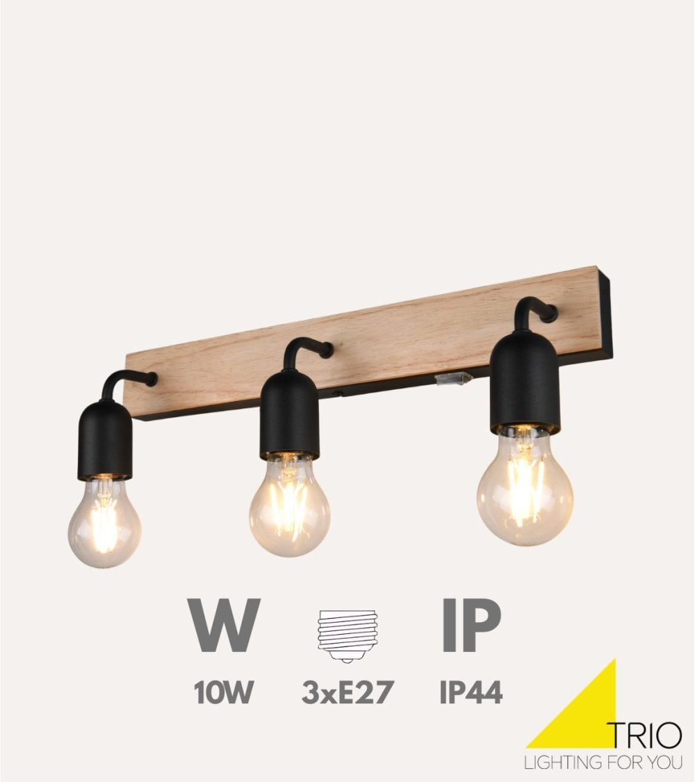 Lámpara de Pared Arturo 3xE27 10 W