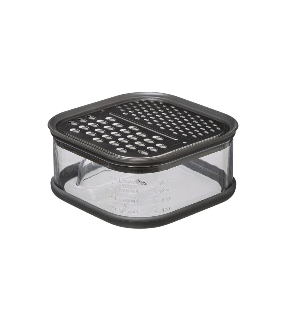 Rallador Manual con Recipiente y 2 Tipos de Corte