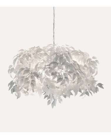 Lámpara Colgante White Leaves 4xE14 28 W