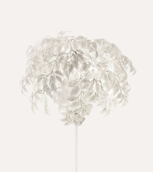 Lámpara de Pie White Leaves 3xE14 28 W