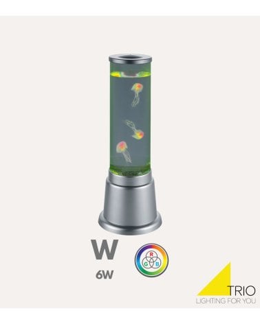 Lámpara de Lava con Medusas en Movimiento y Luz de Colores