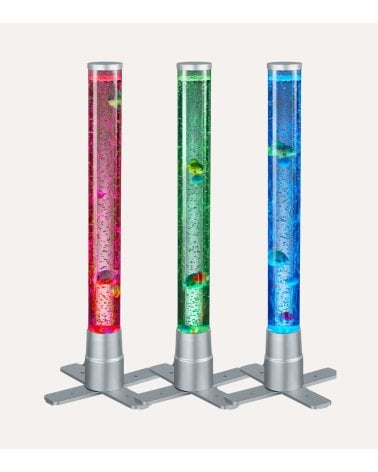 Lámpara de Pie con Peces en Movimiento y Luz de Colores