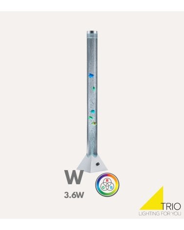 Lámpara de Pie con Peces en Movimiento y Luz de Colores