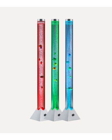 Lámpara de Pie con Peces en Movimiento y Luz de Colores