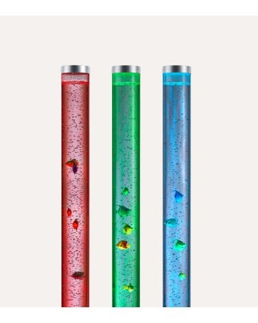 Lámpara de Pie con Peces en Movimiento y Luz de Colores