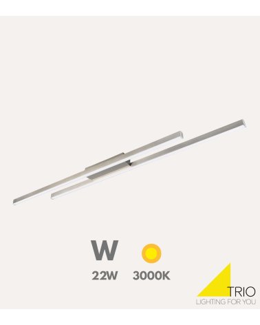 Barra LED Oddo 22 W con 2 Barras de Luz
