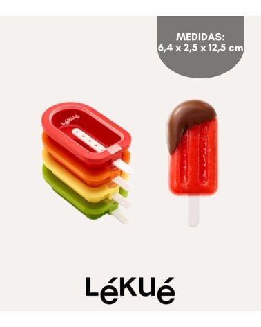 Set de 4 Moldes para Helado Apilables