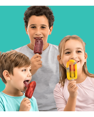 Set de 4 Moldes para Helado Apilables