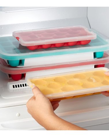 Cubitera para 18 Hielos Redondos de Silicona de Platino