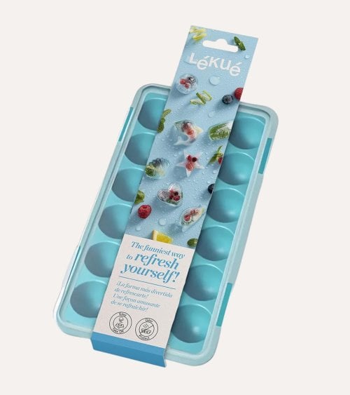 Cubitera para 18 Hielos Redondos de Silicona de Platino