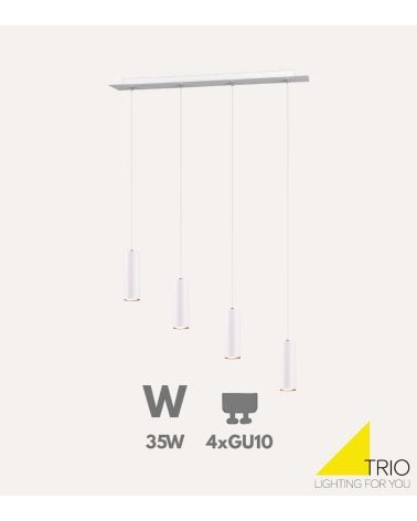 Lámpara Colgante Marley 4xGU10 35 W con Altura Ajustable
