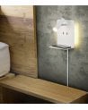 Lámpara de Pared LED con Cargador USB y Repisa para Teléfono