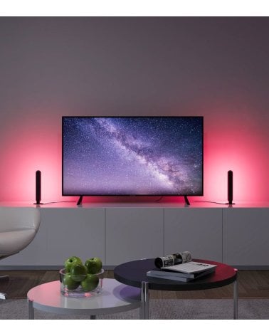 Lámpara de Mesa Doble Gamer LED con Color Controlado por Sonido