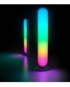 Lámpara de Mesa Doble Gamer LED con Color Controlado por Sonido